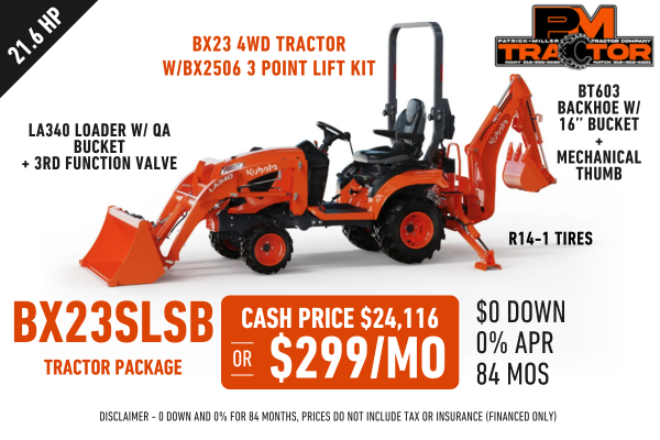 BX23SLSB PM Tractor Package